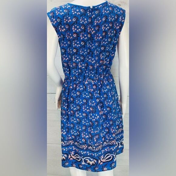 J Crew boho Silk Floral Print Dress NWT - Picture 3 of 10